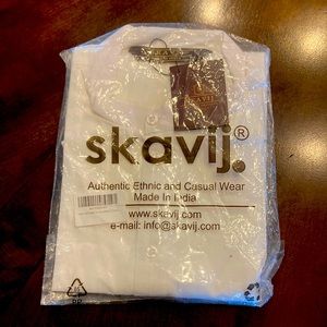 NWT Men’s Kurta Slavic Authentic Ethnic wear size medium white